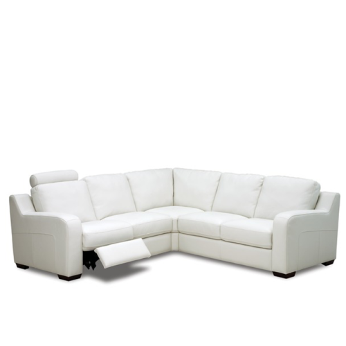 Salena Leather Power Reclining Sectional