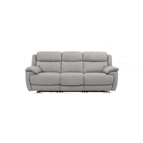 Frana Power Reclining Leather Sofa or Set With Power Tilt Headrest