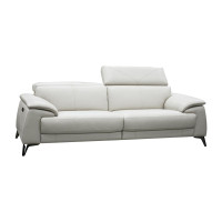 Dahlis Power Reclining Leather Sofa or Set With Power Adjustable Headrest