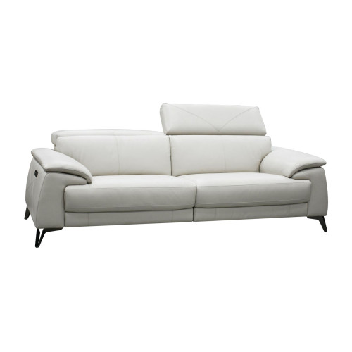 Dahlis Power Reclining Leather Sofa or Set With Power Adjustable Headrest