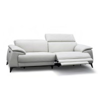 Dahlis Power Reclining Leather Sofa or Set With Power Adjustable Headrest
