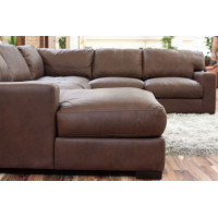 Max Oversized Seating Leather Sectional