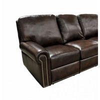 Greenlark Reclining Leather Sectional - Available with Power Recline | Power Lumbar