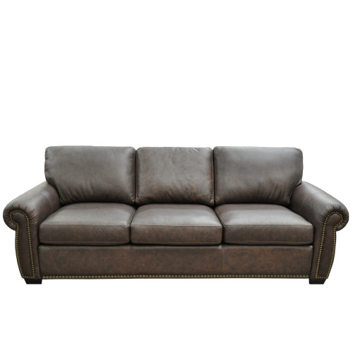 Milt Stationary Leather Sofa or Set (Largest)