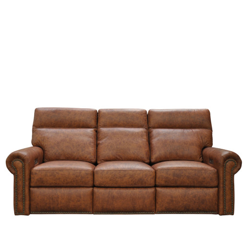 Camden Reclining Leather Sofa or Set - Available With Power Tilt Headrest | Power Lumbar