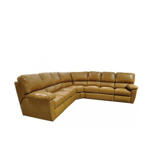 Chilli Reclining Leather Sectional - Available with Power Recline | Power Lumbar