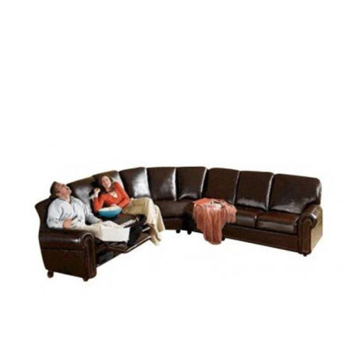 Greensboro Reclining Leather Sectional - Available with Power Recline | Power Lumbar