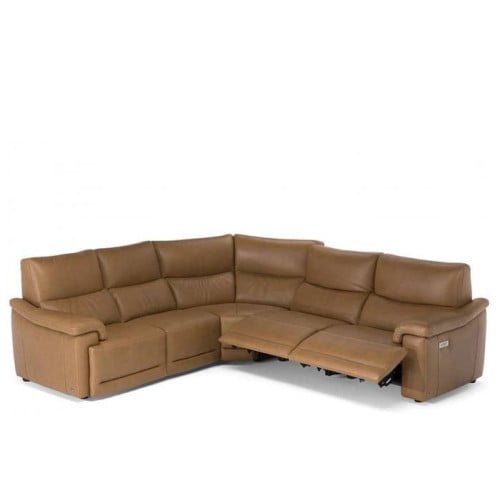 Natuzzi Editions C070 Brama Power Reclining Leather Sectional - Available With Power Tilt Headrest | Power Lumbar