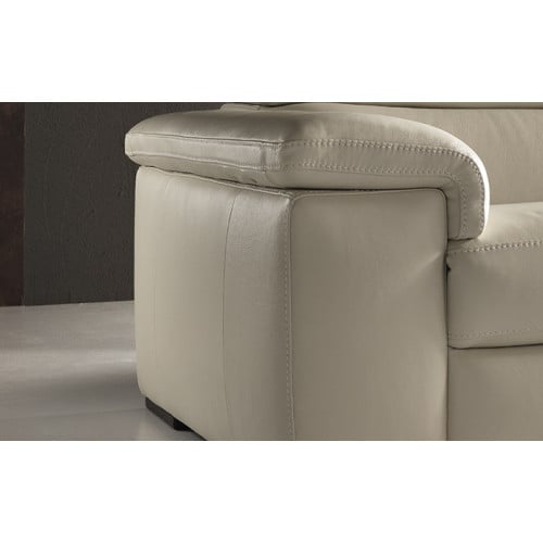 Natuzzi Editions B817 Solare Power Reclining Leather Sectional | Adjustable Headrest