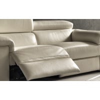 Natuzzi Editions B817 Solare Power Reclining Leather Sectional | Adjustable Headrest