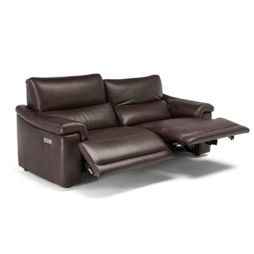 Natuzzi Editions C070 Brama Power Reclining Leather Sofa or Set - Available With Power Tilt Headrest | Power Lumbar