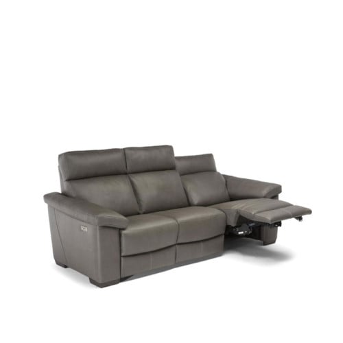 Natuzzi Editions C126 Estremo Power Reclining Leather Sofa or Set with Power Tilt Headrest