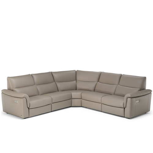 Natuzzi Editions C176 Amorevole Power Reclining Leather Sectional - Available With Power Tilt Headrest | Power Lumbar