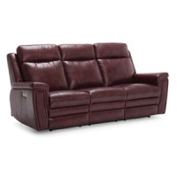 Anselia Power Reclining Leather Sofa or Set - Available With Power Tilt Headrest