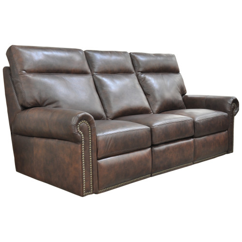Camden Reclining Leather Sofa or Set - Available With Power Tilt Headrest | Power Lumbar