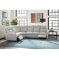Williston Power Reclining Leather Sofa or Set with Power Tilt Headrest - Available With Power Lumbar
