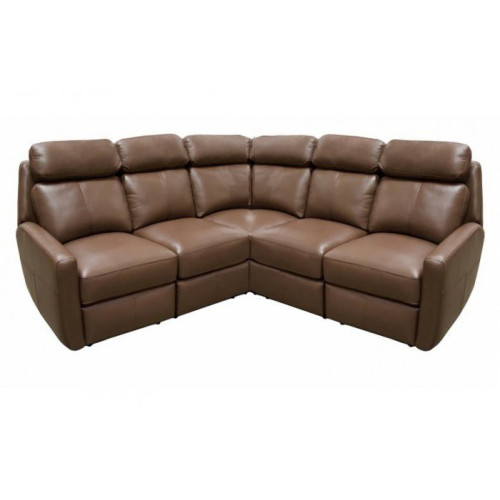 Ravelle Reclining Leather Sectional - Available with Power Recline | Power Lumbar