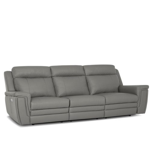 Anselia Power Reclining Leather Sofa or Set - Available With Power Tilt Headrest