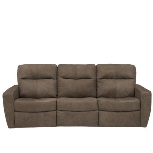 Camira Reclining Leather Sofa or Set with Power Tilt Headrest