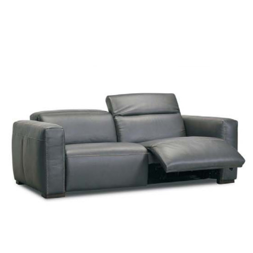 Rhea Power Reclining Leather Sofa or Set with Power Headrest