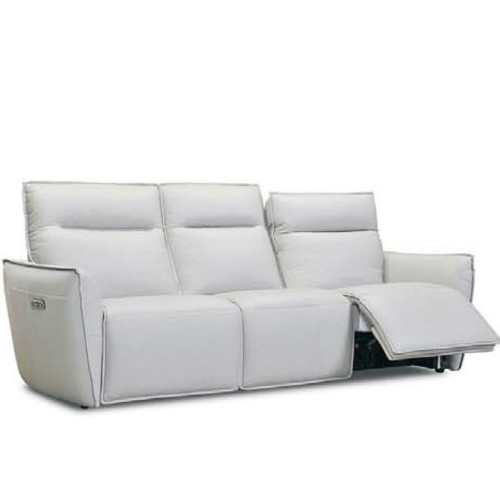Stara Power Reclining Leather Sofa or Set With Power Tilt Headrest