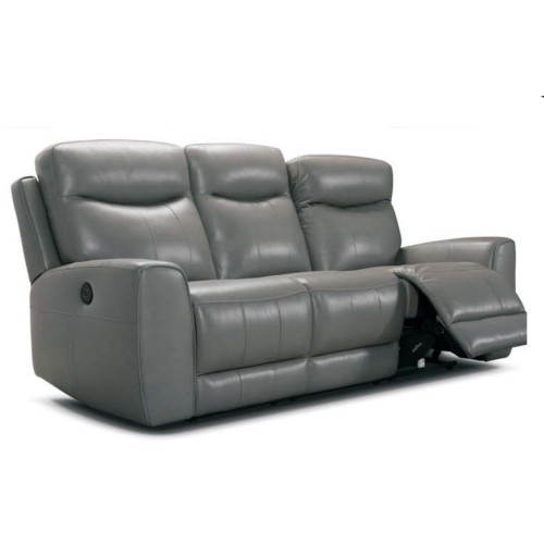 Viana Power Reclining Leather Sofa or Set With Power Headrest