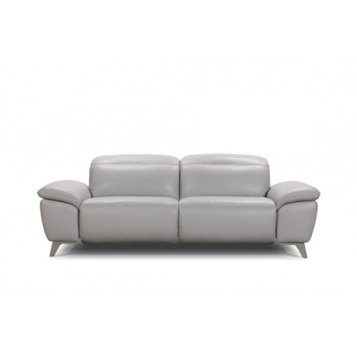 Liora Power Reclining Leather Sofa or Set with Manual Adjustable Headrest