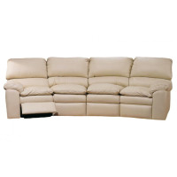 Dario Reclining Leather Sofa or Set - Available with Power Recline | Power Lumbar