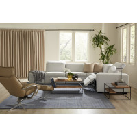 Elira Power Reclining Leather Sectional with Power Adjustable Headrest