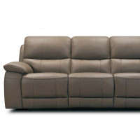 Elra Power Reclining Leather Sofa or Set With Power Tilt Headrest