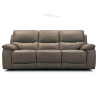 Elra Power Reclining Leather Sofa or Set With Power Tilt Headrest