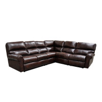 Havena Reclining Leather Sectional - Available with Power Recline | Power Lumbar
