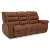 Kaela Power Reclining Leather Sofa or Set - Available With Power Tilt Headrest | Power Lumbar