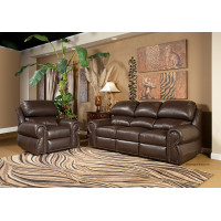 Luma Reclining Leather Sofa or Set - Available with Power Recline | Power Lumbar