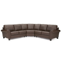 Mira Key Leather Sectional