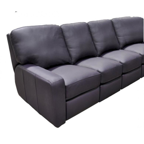 Mavien Reclining Leather Sectional - Available with Power Recline | Power Lumbar