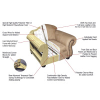 Camden Reclining Leather Sofa or Set - Available With Power Tilt Headrest | Power Lumbar