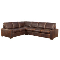 Newra River Oversized (Deep Seating) Leather Sectional