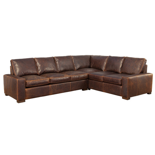 New River Oversized (Deep Seating) Leather Sectional