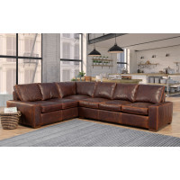 Newra River Oversized (Deep Seating) Leather Sectional