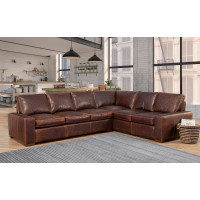 Newra River Oversized (Deep Seating) Leather Sectional