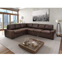 Newra River Oversized (Deep Seating) Leather Sectional