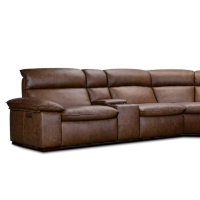 Palma Power Reclining Leather Sectional