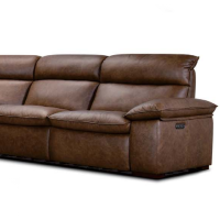 Palma Power Reclining Leather Sofa or Set With Power Headrests