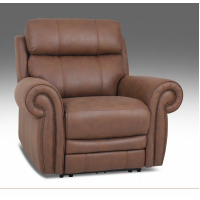 Renna Reclining Leather Sectional With Power Headrests