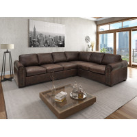 Sona Oversized (Deep Seating) Leather Sectional