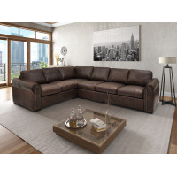 Sona Oversized (Deep Seating) Leather Sectional