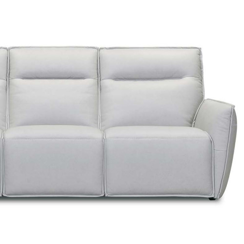 Stara Power Reclining Leather Sofa or Set With Power Tilt Headrest
