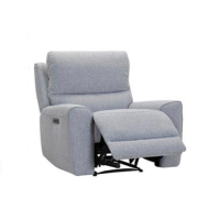 Swana Power Reclining Leather Sofa With Power Headrests