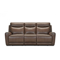 Trielle Power Reclining Leather Sofa With Power Headrest